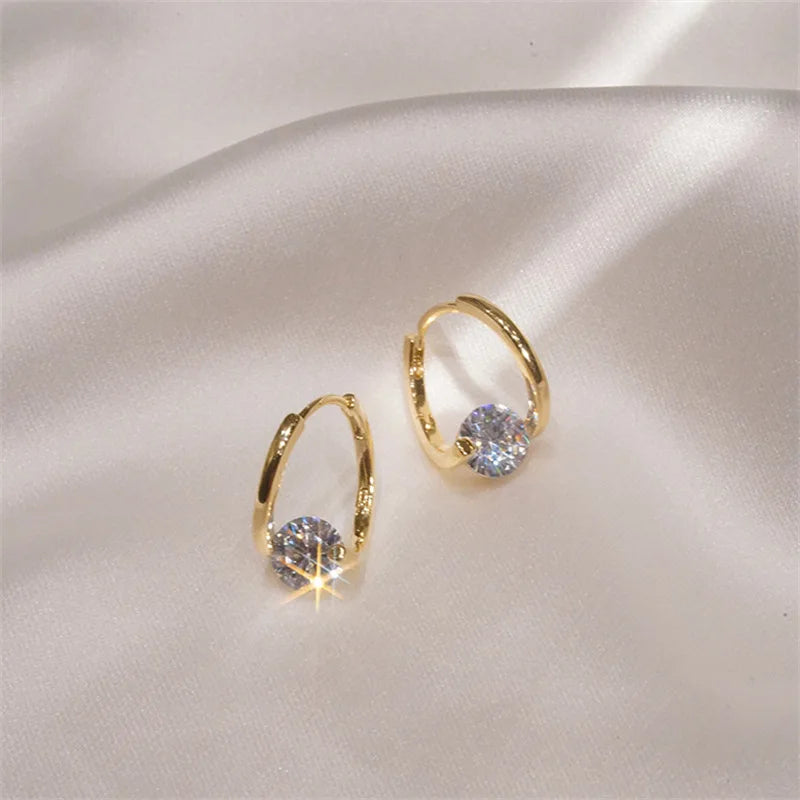 Geraldine's Fashion Daily Moissanite Hoop Earrings