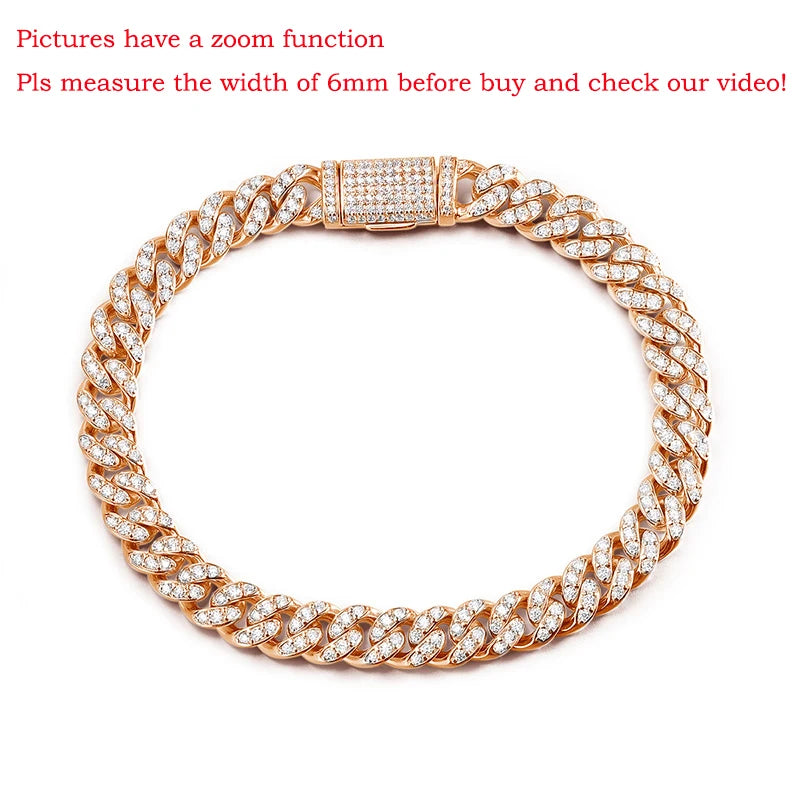 Hip Hop Cuban Classic Chain Zircon Bracelet