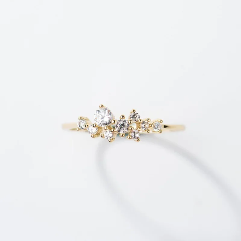 Daily Jewelry 925 Silver Moissanite Ring