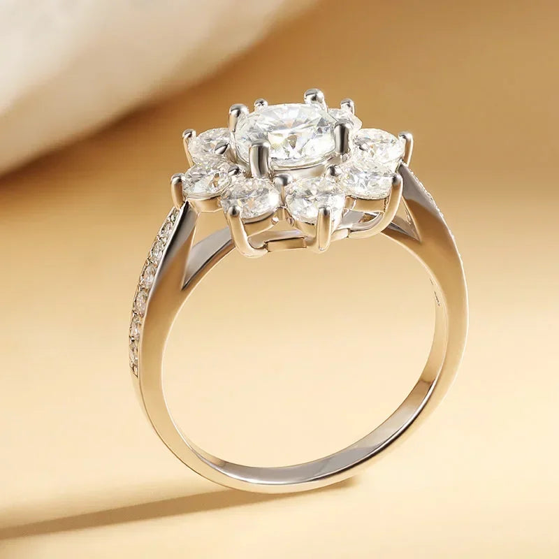 Sunflower Special 1-2ct Moissanite Ring