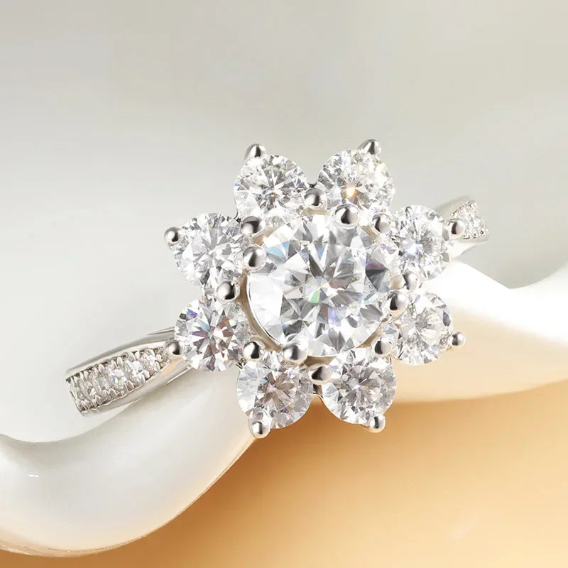 Sunflower Special 1-2ct Moissanite Ring