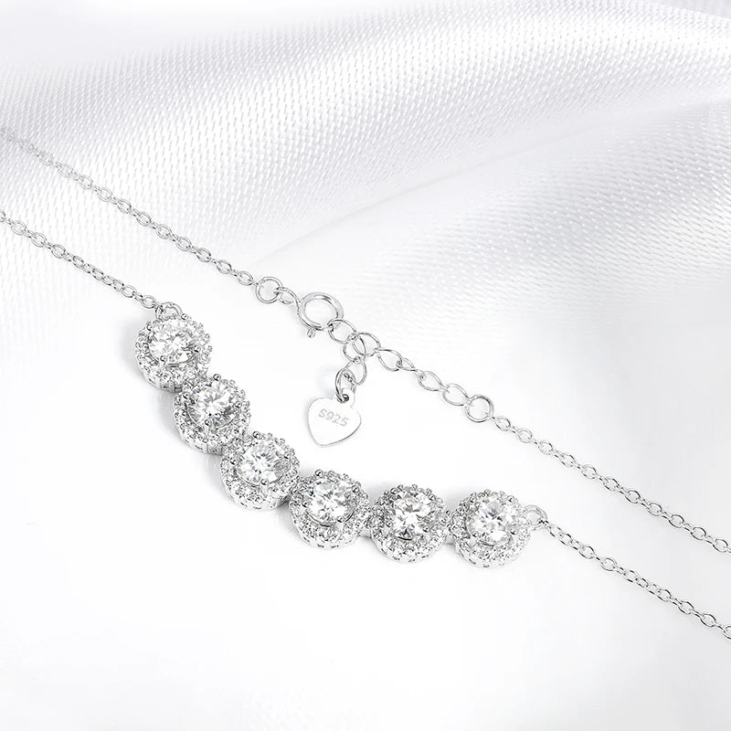 Classic Daily Jewelry Sparkling tcw3ct Moissanite Necklace