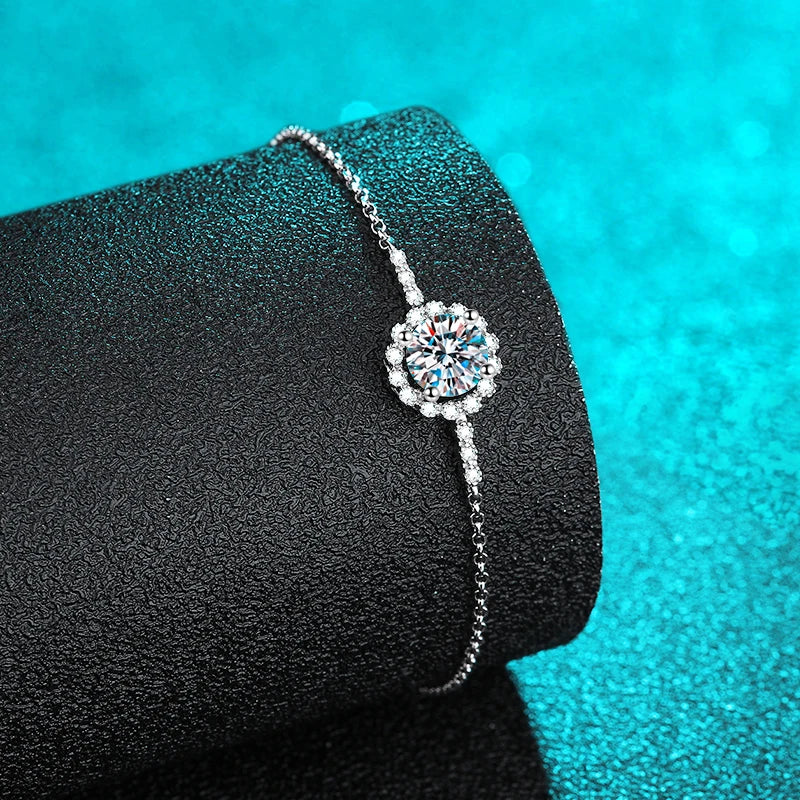 Simple Daily Jewelry 1CT Zircon Moissanite Bracelets