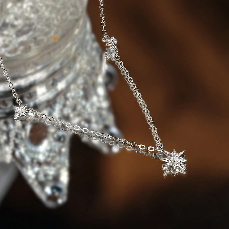 Lucky Star Dazzling Moissanite Necklaces