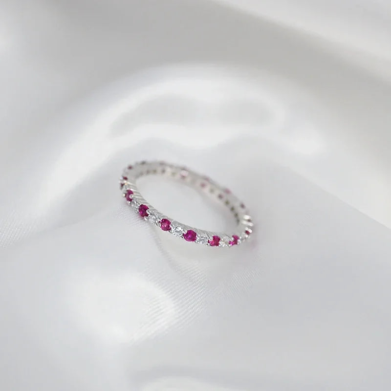 Mignon Ruby Corundum Zirconia Ring