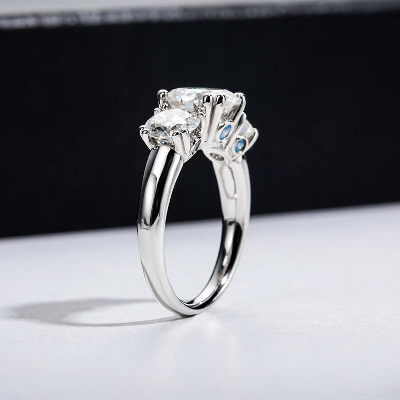 Gemma Round 5ct Moissanite Rings