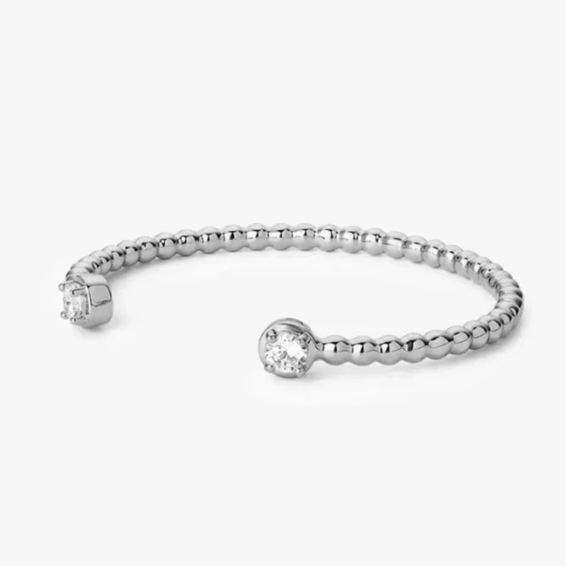 Lynn's Exquisite Adjustable Cuff Moissanite Bracelets