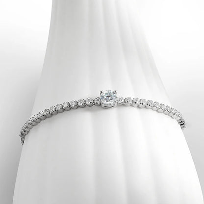 Adjustable Moissanite Tennis Bracelet