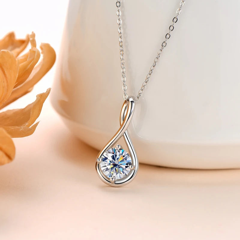 Lynn's Daily Jewelry 2.0ct Moissanite Pendant Necklaces