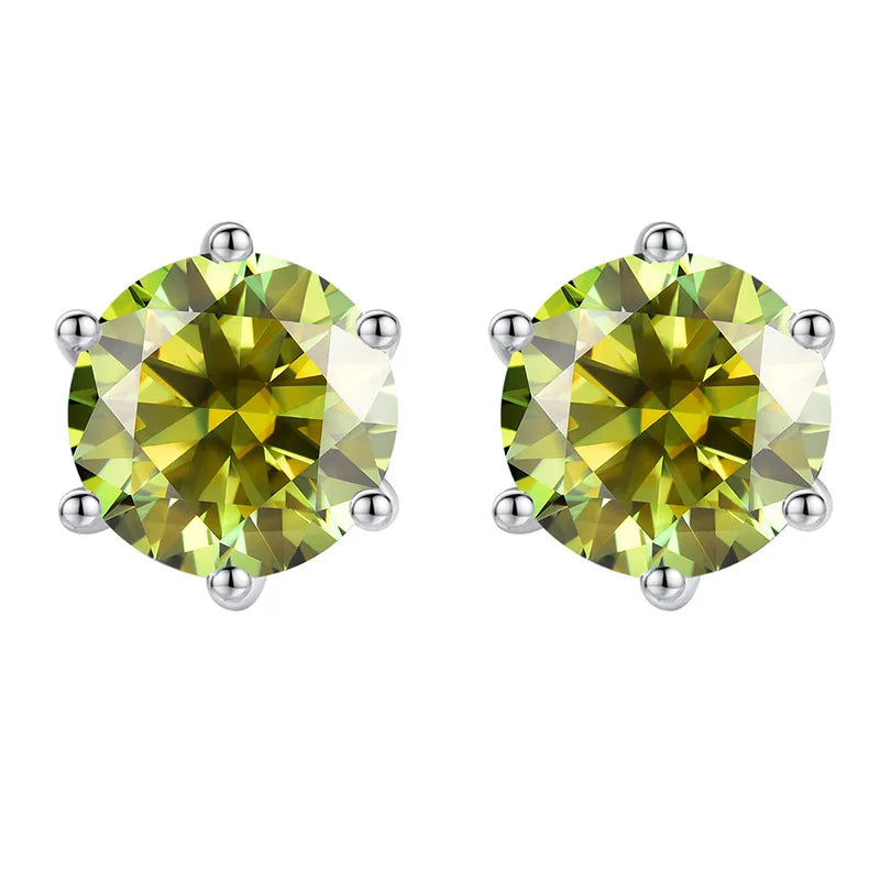 Daily Jewelry Classic 0.5-2CT Moissanite Studs Earrings