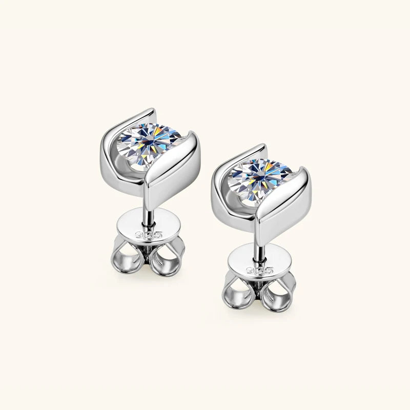 Daily Jewelry Original Moissanite Studs Earrings