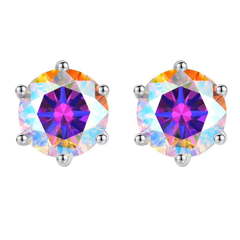 Daily Jewelry Classic 0.5-2CT Moissanite Studs Earrings