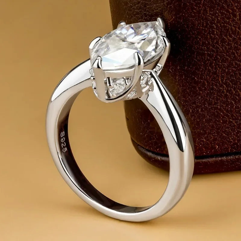 Nativided Marquise 3ct Moissanite Ring