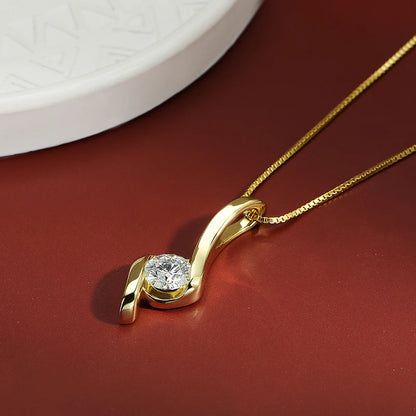 Calista Round 1ct Moissanite Necklace