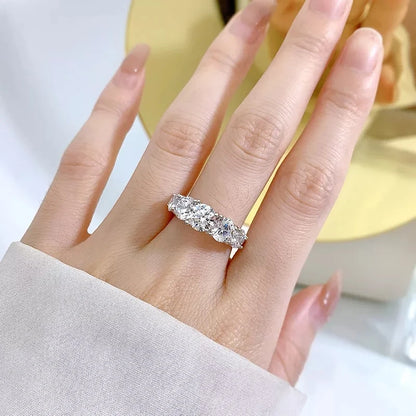 Five Stone tcw3.6ct Moissanite Ring