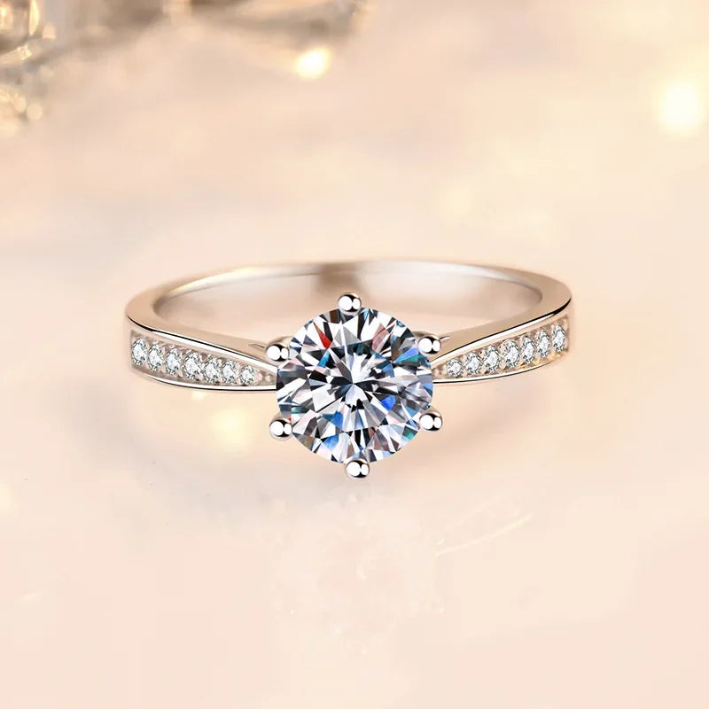 Jodie Classic 925 Round 1-3ct Moissanite Ring