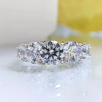 Five Stone tcw3.6ct Moissanite Ring