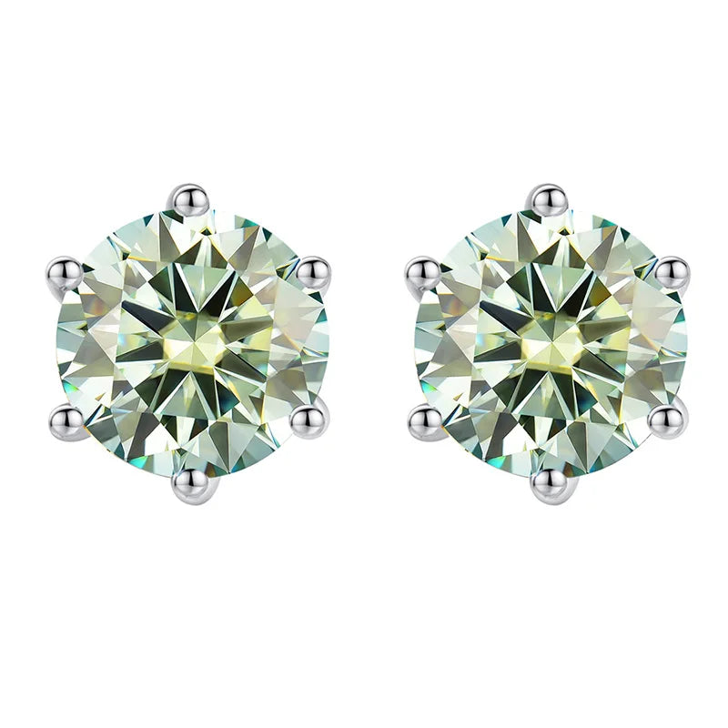 Daily Jewelry Classic 0.5-2CT Moissanite Studs Earrings