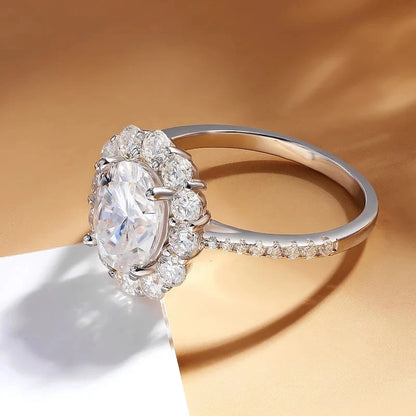 Gabrielle Oval 2ct Moissanite Ring