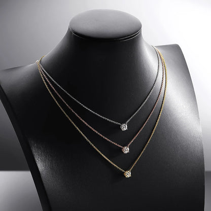 Jill Daily Moissanite Pendant Necklace