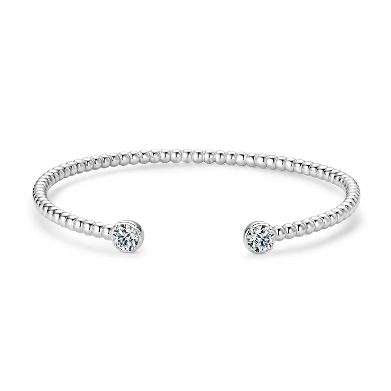 Daily Jewelry 18k Plated S925 Silver 1ct Moissanite Adjustable Bracelets