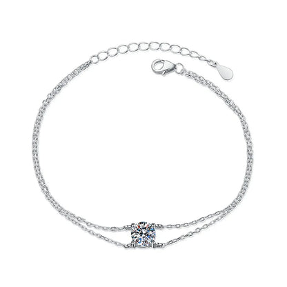 Simple Daily 925 1ct Moissanite Bracelet