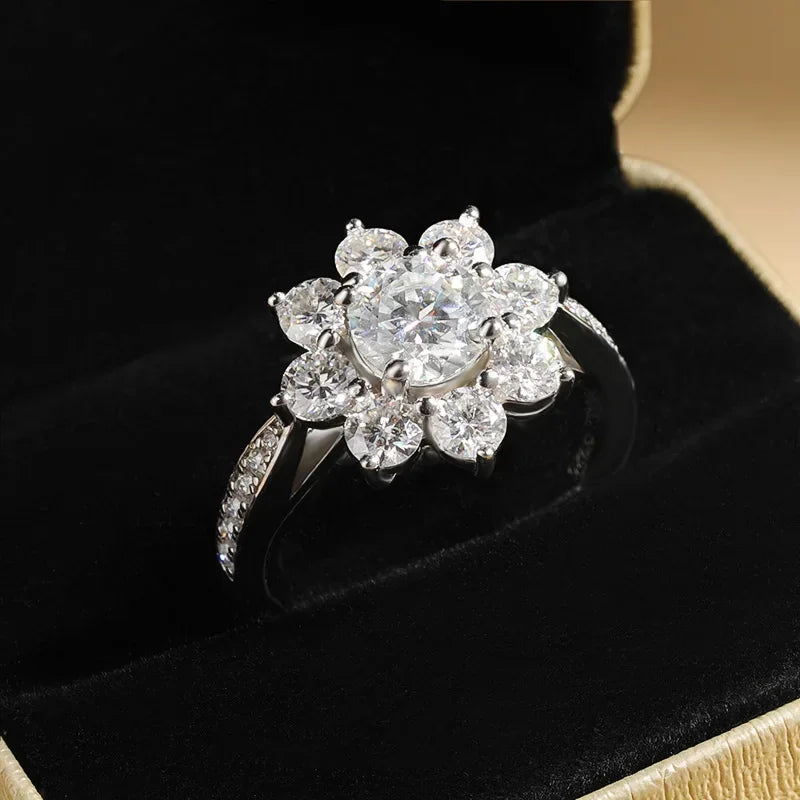 Sunflower Special 1-2ct Moissanite Ring