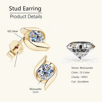Daily Jewelry 莫桑石耳環