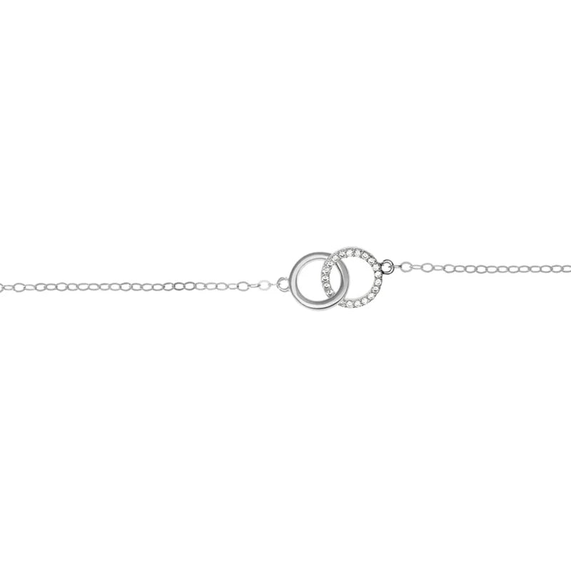 Lynn's Double Circle Eternity Moissanite Bracelet