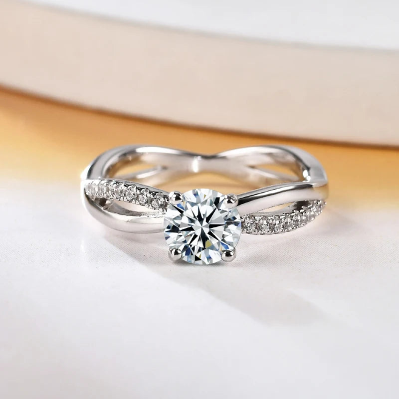 Athena Round 1-2ct Moissanite Rings