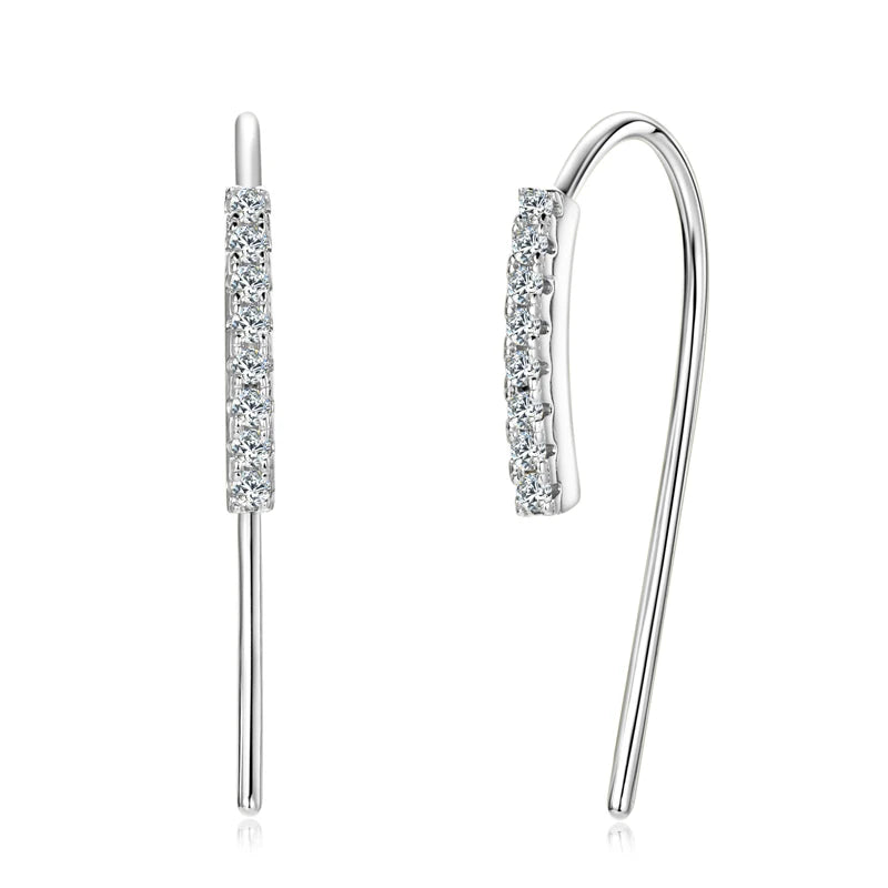 Lynn's Moissanite Studs Drop Earrings