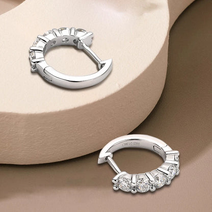 Mignon Moissanite Hoop Earrings