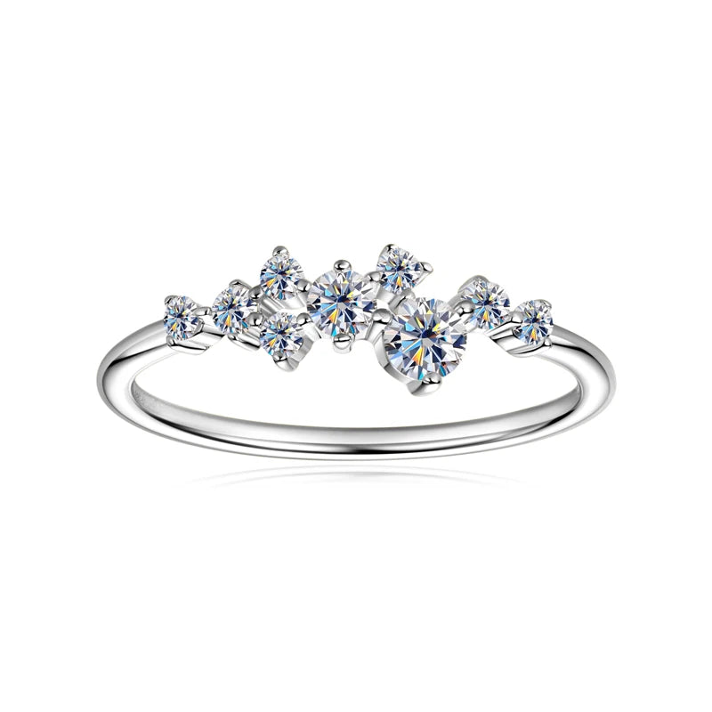 Daily Jewelry 925 Silver Moissanite Ring