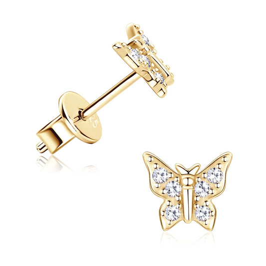Daily Jewelry Butterfly Moissanite Earrings