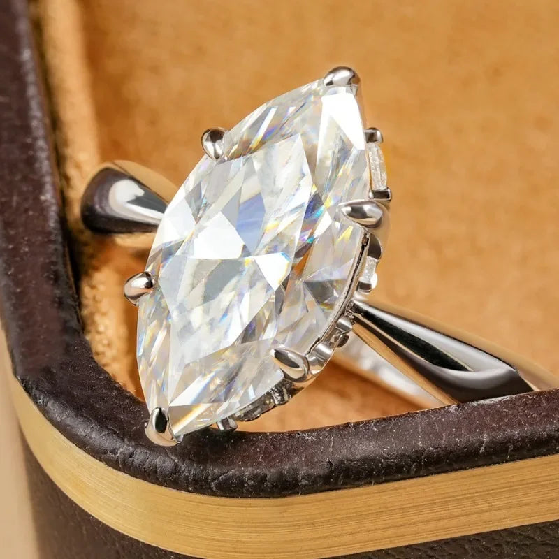 Nativided Marquise 3ct Moissanite Ring