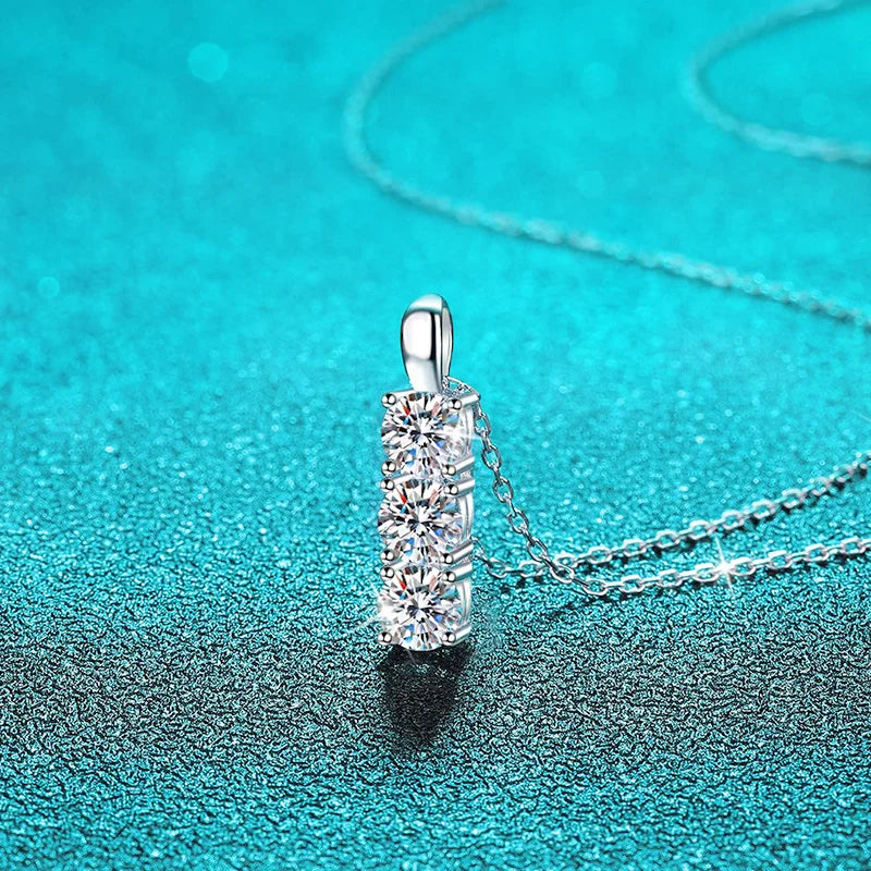 Party Daily Jewelry 1.5cttw Zircon moissanite Necklace