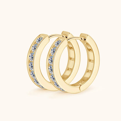 Lynn's Moissanite Hoop Earrings