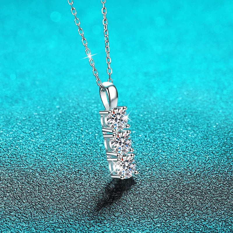 Party Daily Jewelry 1.5cttw Zircon moissanite Necklace