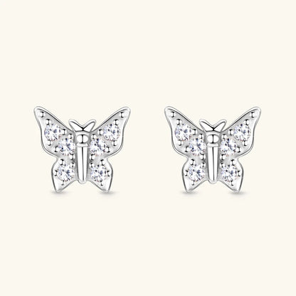 Daily Jewelry 蝴蝶莫桑石耳環