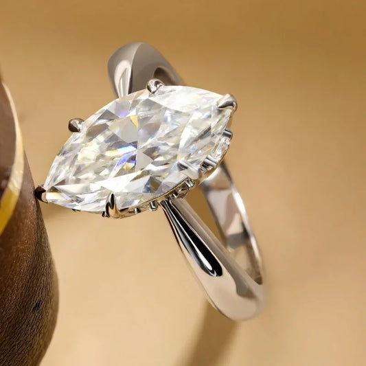 Nativided Marquise 3ct Moissanite Ring