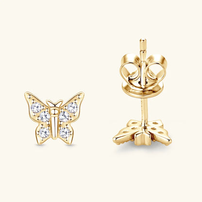 Daily Jewelry 蝴蝶莫桑石耳環