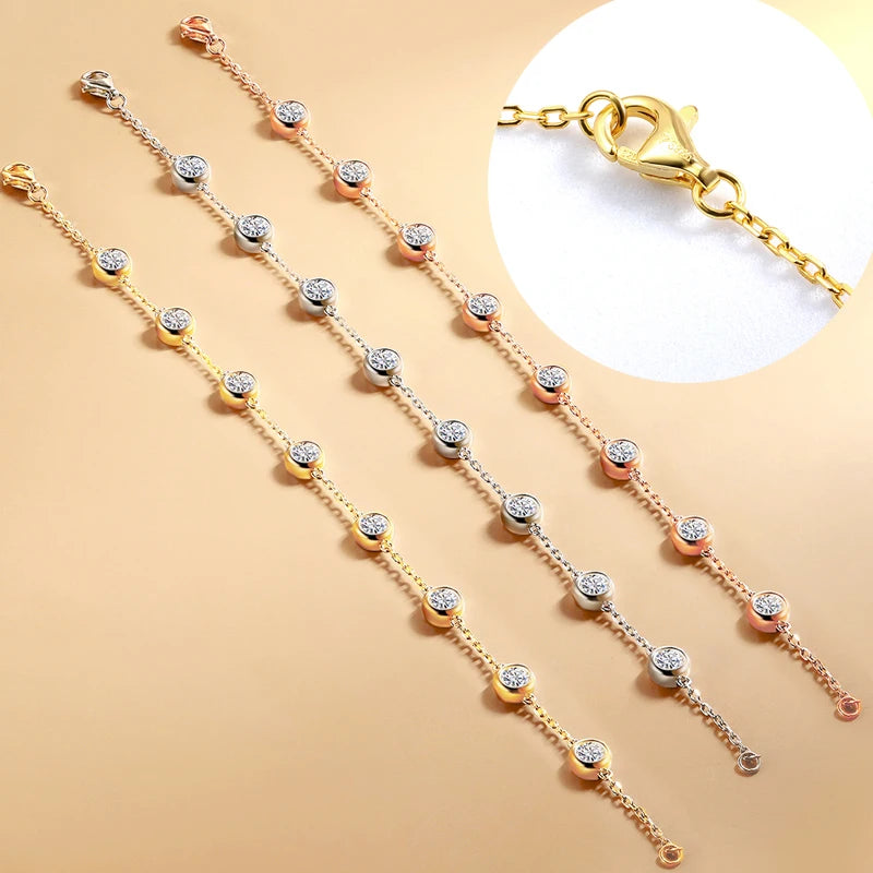 Bubble Gem Moissanite Bracelets