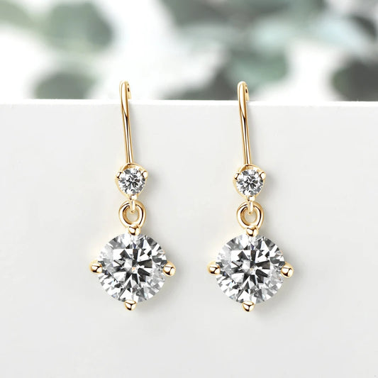 Lynn's Ohrringe Silber Moissanite Drop Earrings