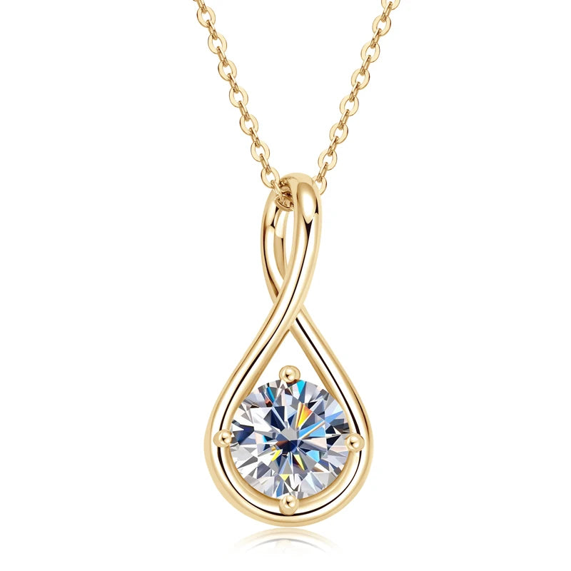 Lynn's Daily Jewelry 2.0ct Moissanite Pendant Necklaces