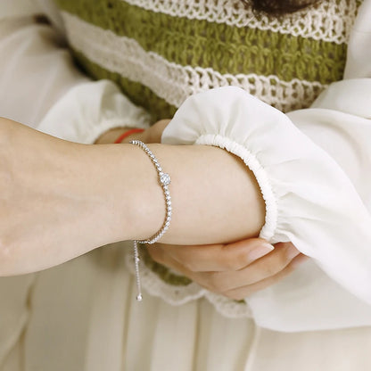 Adjustable Moissanite Tennis Bracelet