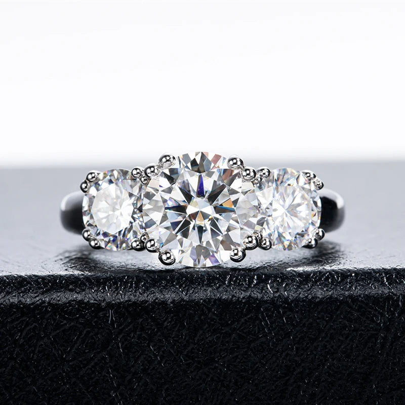 Gemma Round 5ct Moissanite Rings