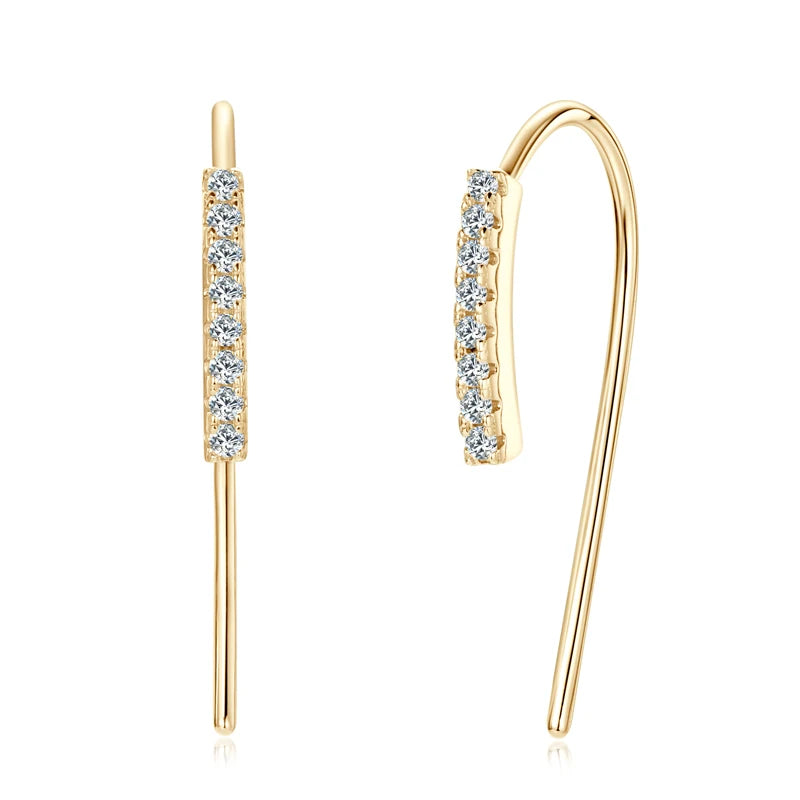 Lynn's Moissanite Studs Drop Earrings