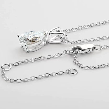 Orla Pear Moissanite Pendant Necklace