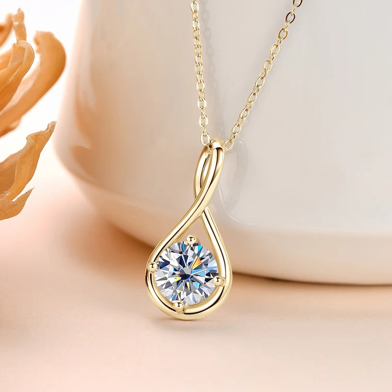 Lynn's Daily Jewelry 2.0ct Moissanite Pendant Necklaces