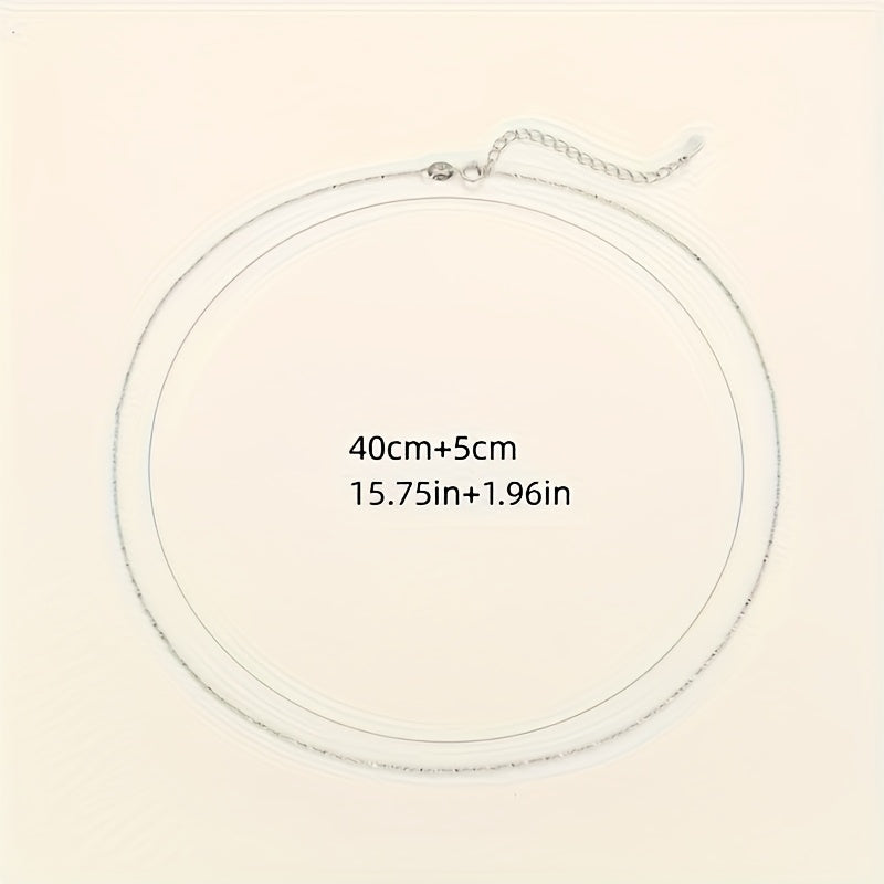 Simple 925 Sterling Silver Chain Necklace